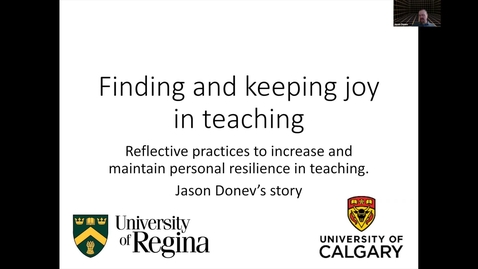Thumbnail for entry Finding &amp; Keeping Joy in Teaching with Dr. Jason Donev
