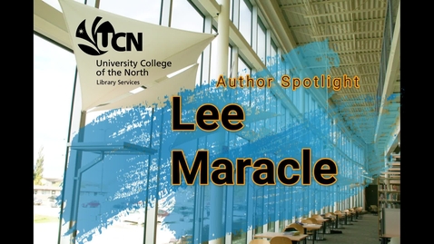 Thumbnail for entry OLRL - Author Spotlight Lee Maracle