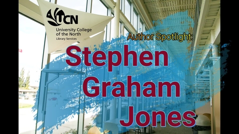 Thumbnail for entry OLRL - Author Spotlight Stephen Graham Jones