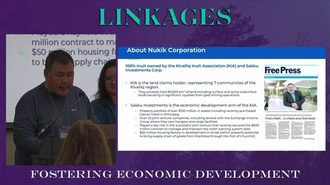 Thumbnail for entry Kivalliq Hydro Fibre Link, 2023 Linkages Conference