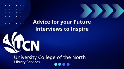 Thumbnail for entry Amanda Lathlin - Advice for your future interview