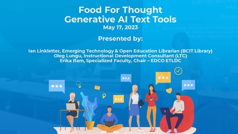Thumbnail for entry Food For Thought - Generative AI Text Tools