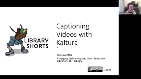 Thumbnail for entry Library Shorts: Captioning with Kaltura