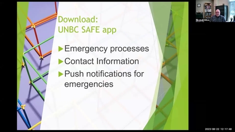 Thumbnail for entry Lets Chat - Staying Safe at UNBC