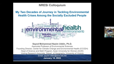 Thumbnail for entry NRESi colloquium Jan 14 2022 Dr. Nazim Uddin