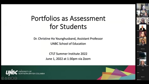 Thumbnail for entry Portfolios as Assessment for Students with Dr. Christine Ho Younghusband
