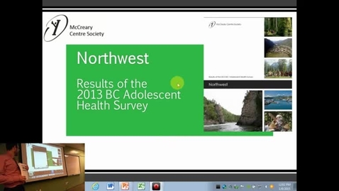 Thumbnail for entry Duncan Stewart - Northwest Results of the 2013 BC Adolescent Health Survey