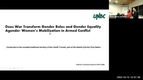 Thumbnail for entry Does War Transform Gender Roles and Gender Equality Agenda?  Women’s Mobilization in Armed Conflict 