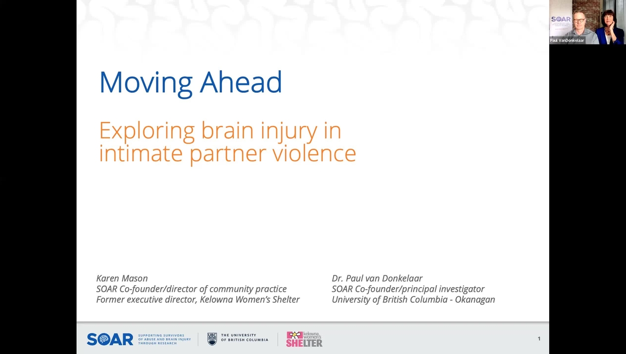 Recognizing and responding to brain injuries among survivors of intimate partner violence in the Fraser Valley (PM)
