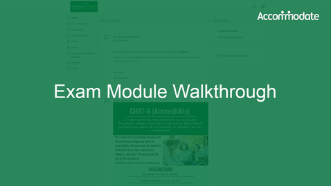 Thumbnail for entry Student: Exam Module Walkthrough