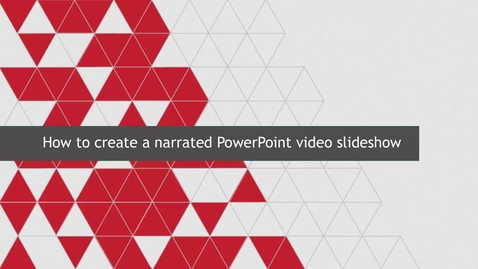 Thumbnail for entry How to Create Narrated PowerPoint Slideshows
