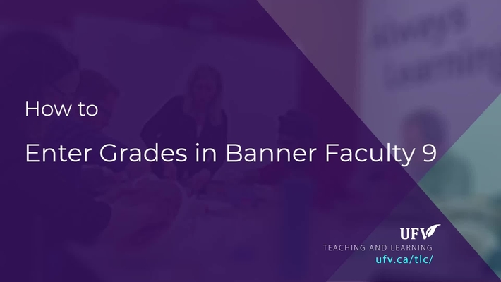 Enter Grades in Banner