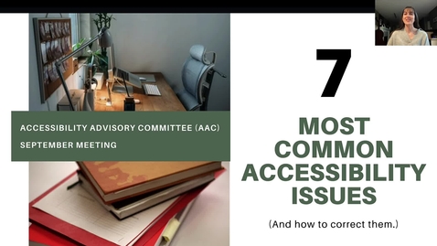Thumbnail for entry 7 Most Common Accessibility Issues in course material (And how to correct them.)