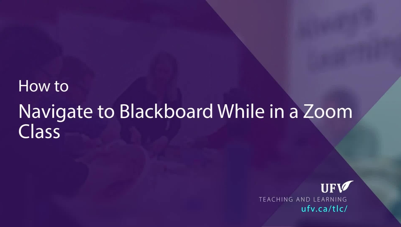 How to use Blackboard and Zoom
