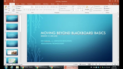 Thumbnail for entry PD Day: Moving Beyond Blackboard Basics