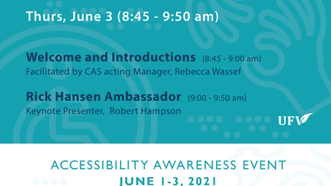 Thumbnail for entry Keynote - Day # 3: Accessibility Awareness Event 2021