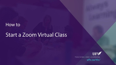 Thumbnail for entry Start a virtual class