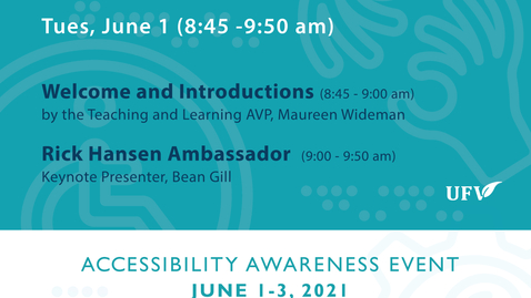 Thumbnail for entry Keynote - Day # 1: Accessibility Awareness Event 2021