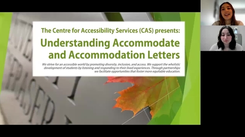 Thumbnail for entry Understanding Accommodate and Accommodation Letters
