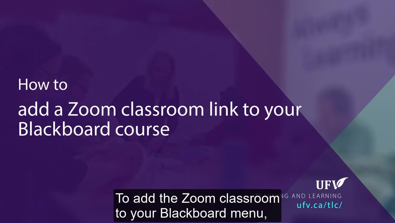 Add Zoom Classroom Link