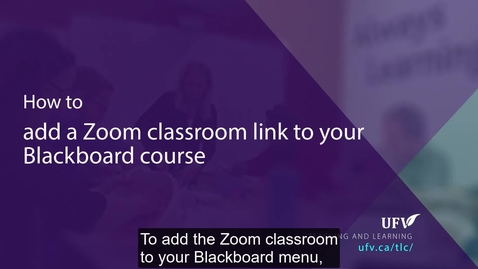 Thumbnail for entry Add Zoom Classroom Link