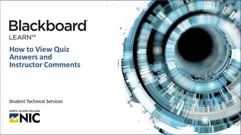 Thumbnail for entry How to View Quiz Answers and Instructor Comments