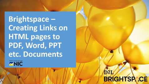 Thumbnail for entry Brightspace - Links to Word PDF PPT docs