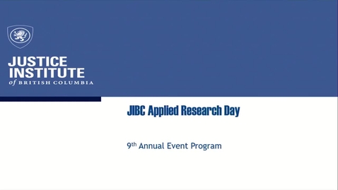 Thumbnail for entry JIBC 9th annual applied research day introduction