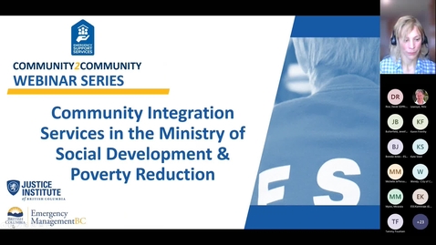 Thumbnail for entry Community Integration Services in Ministry of Social Development &amp; Poverty Reduction