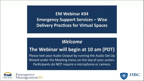 Thumbnail for entry ESS Wise Delivery Practices for Virtual Spaces