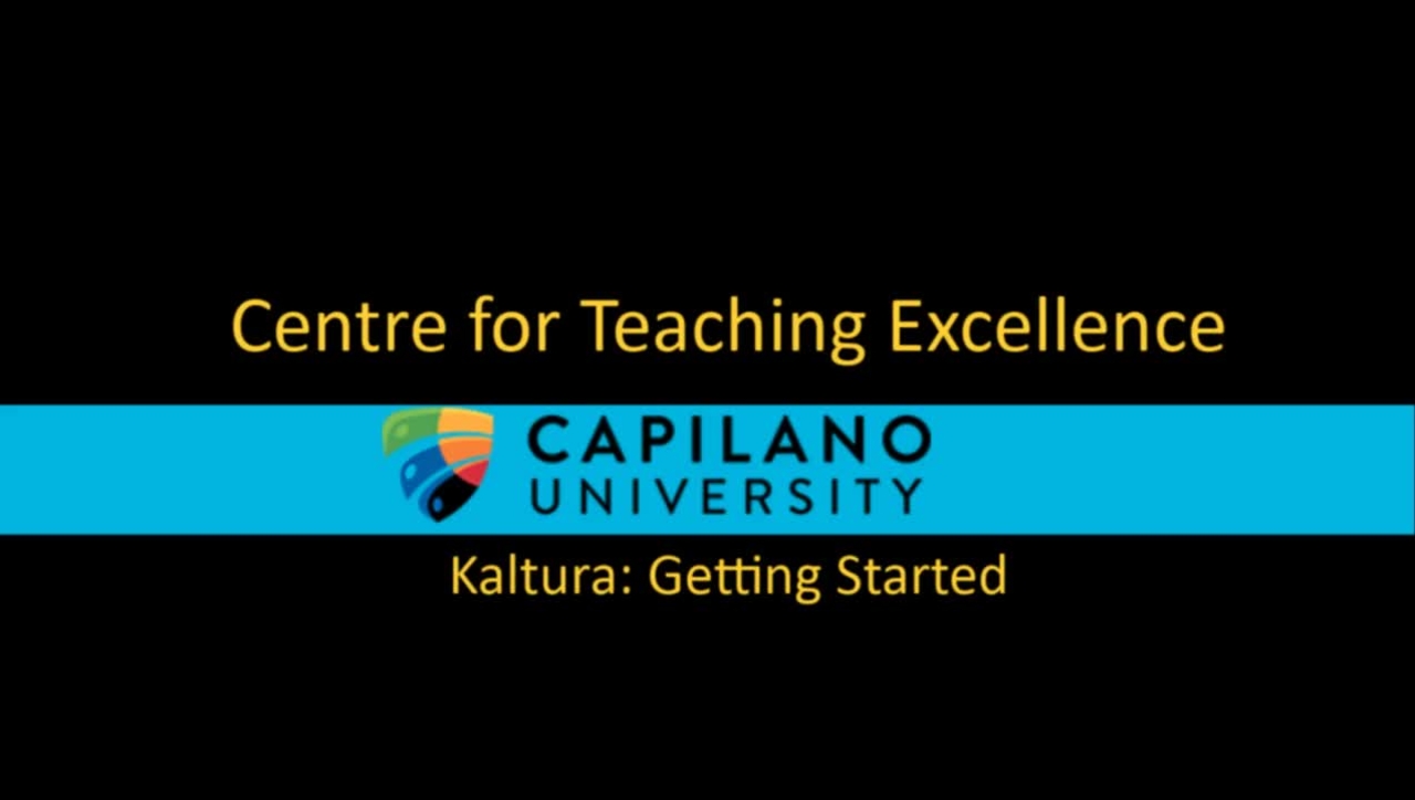 Learning Kaltura episode 1 How to Log in to Kaltura