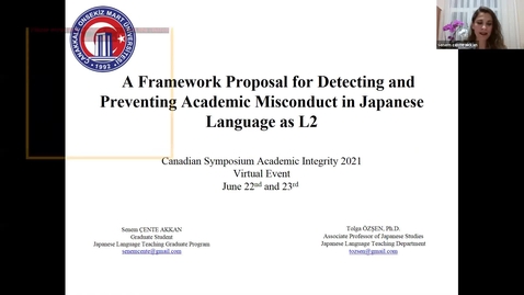 Thumbnail for entry Dr. Tolga Ozsen, A Framework Proposal for Detecting and Preventing Academic Misconduct in Japanese Language as L2