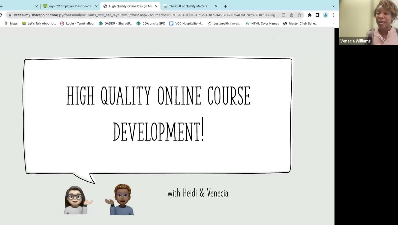 Online workshop: High quality online course development