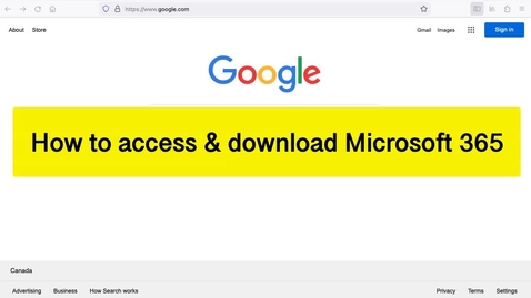 Thumbnail for entry Accessing Office365