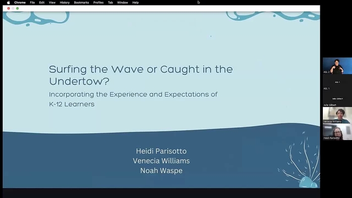 Experience and Expectations of K-12 Learners (VCC TLR Symposium 2023 - Day 2, #9)