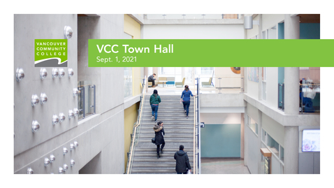 Thumbnail for entry VCC Town Hall, Sept. 1, 2021