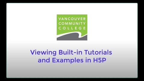 Thumbnail for entry H5P Tutorials and Examples, June 29, 2020
