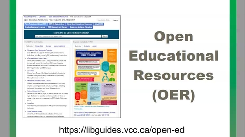 Thumbnail for entry Finding Open Educational Resources