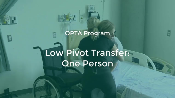 PTA- 01: Low Pivot Transfer, One Person
