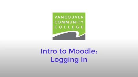 Thumbnail for entry Intro to Moodle: Logging In