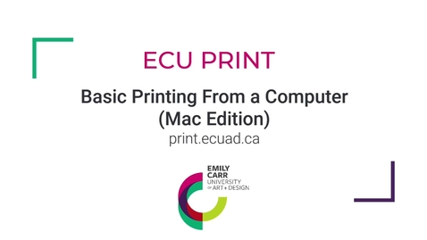 Thumbnail for entry Basic Printing From a Computer