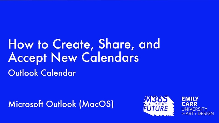 How to Create, Share and Accept New Calendars