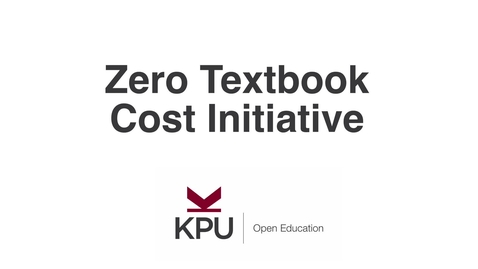 Thumbnail for entry What is the Zero Textbook Cost (ZTC) initiative?