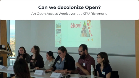 Thumbnail for entry Can We Decolonize Open? Panel Discussion
