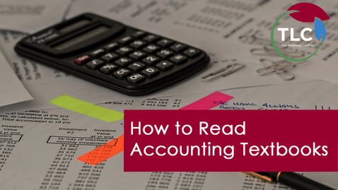 Thumbnail for entry How to Read an Accounting Textbook