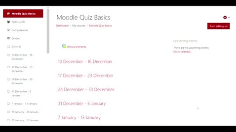 Thumbnail for entry Moodle Quiz Basics
