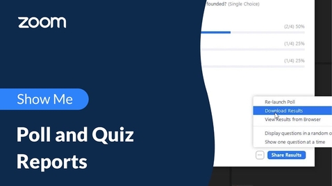 Thumbnail for entry Poll and Quiz Reports