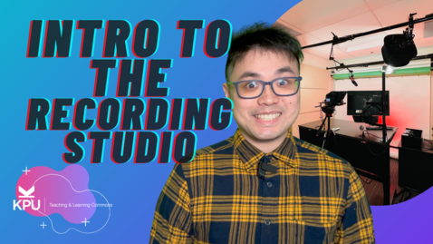 Thumbnail for entry Introduction to the Recording Studio