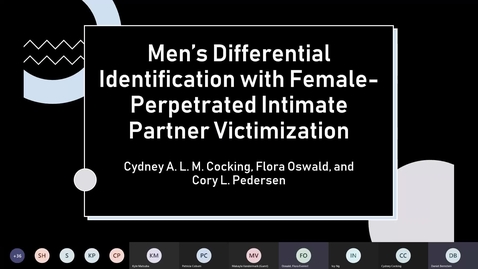 Thumbnail for entry Men’s Differential Identification with Female-Perpetrated Intimate Partner Victimization Psychology -Honours Student Thesis Defenses 2021