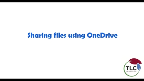 Thumbnail for entry How to share files using OneDrive